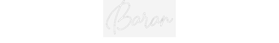 Personalisiertes Neon Schild Baran