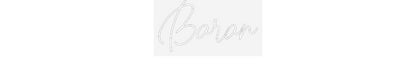 Personalisiertes Neon Schild Baran