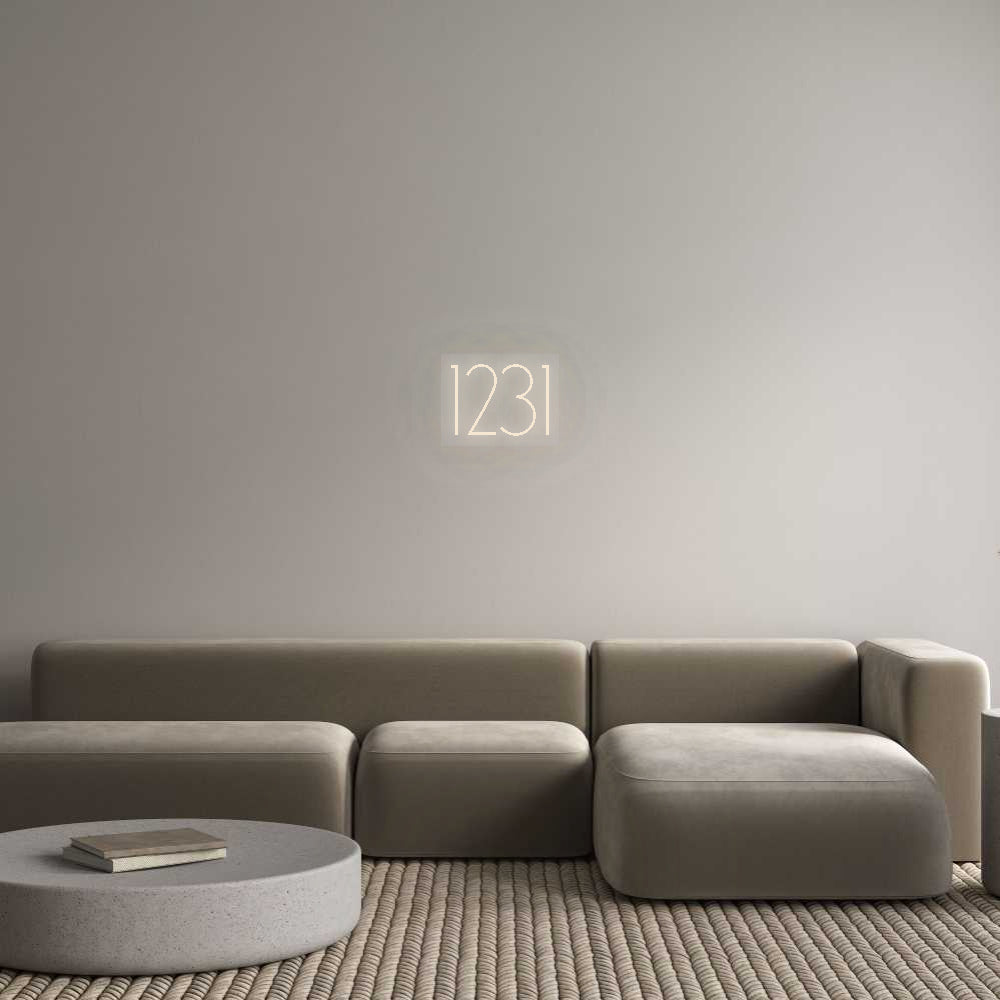 Personalisiertes Neon Schild 1231