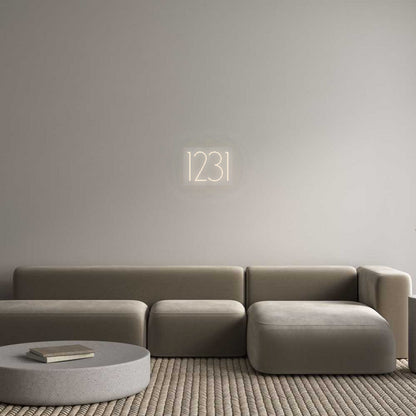 Personalisiertes Neon Schild 1231